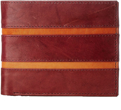 

Creative India Exports Men Red Genuine Leather Wallet(7 Card Slots)