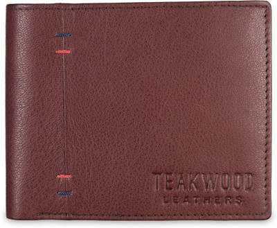 

Teakwood Men Brown Genuine Leather Wallet(2 Card Slots)