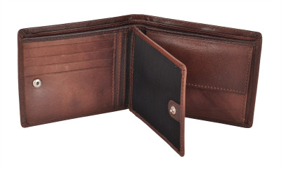 

XAX Men Brown Genuine Leather Wallet(12 Card Slots), Vintage browm