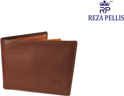 

REZA PELLIS Men Brown Genuine Leather Wallet(12 Card Slots)