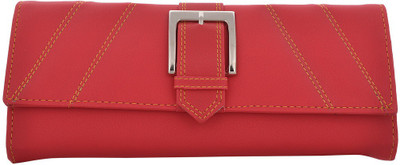 

Cuddle Girls Casual, Formal, Travel, Trendy Multicolor Fabric Wallet(4 Card Slots), Red