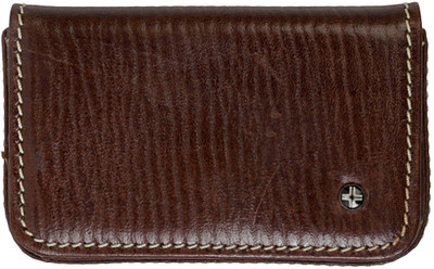 

JL Collections Men Brown Genuine Leather Card Holder(1 Card Slot)