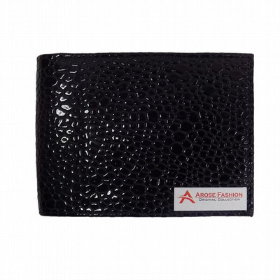 

Arose Fashion Men Black Artificial Leather Wallet(3 Card Slots)