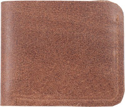 Zeebros Men Brown Genuine Leather Wallet(4 Card Slots)