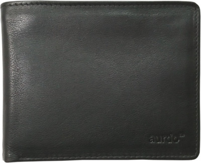 

AurDo Men Black Genuine Leather Wallet(8 Card Slots)