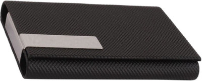 

ShopoSite Men Black Artificial Leather Card Holder(1 Card Slot)