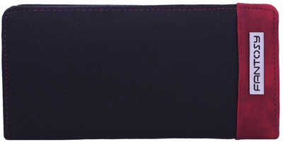 

Fantosy Women Casual Black, Maroon Artificial Leather Wallet, Black and maroon