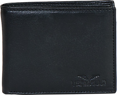

Vermello Men Black Artificial Leather Wallet(6 Card Slots)