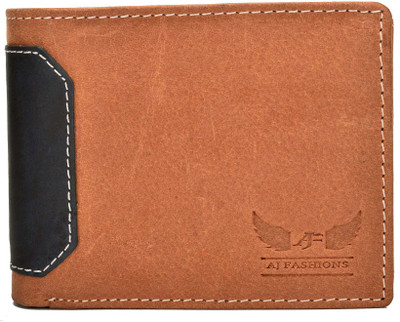 

AJ Fashions Men Brown Genuine Leather Wallet(6 Card Slots)