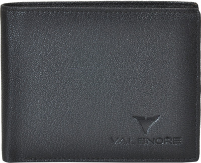

VALENORE Men Black Genuine Leather Wallet(6 Card Slots)