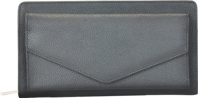 

VALENORE Women Casual Black Genuine Leather Wallet(16 Card Slots)
