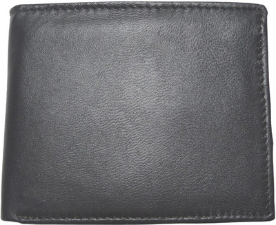 

Touch Trolley Men Black Genuine Leather Wallet(8 Card Slots)