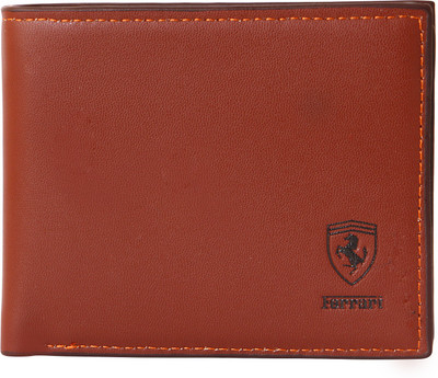 

Ferrari shining Boys Brown Canvas Wallet(8 Card Slots)