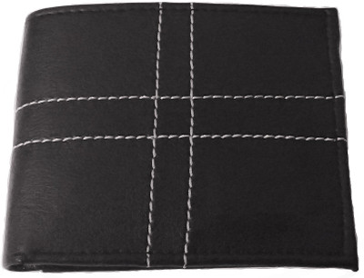 

DIME Men Black Artificial Leather Wallet(3 Card Slots)
