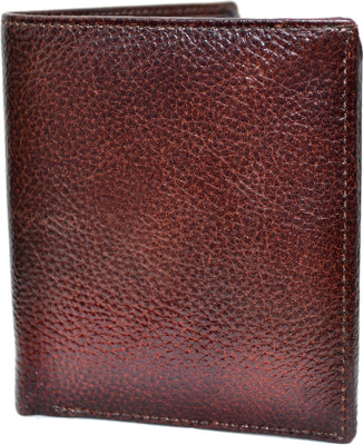 

Reglle Men Brown Genuine Leather Wallet(6 Card Slots)
