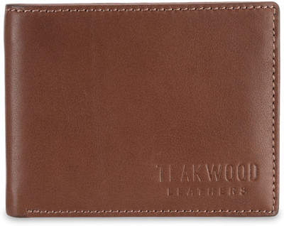

Teakwood Men Brown Genuine Leather Wallet(8 Card Slots)
