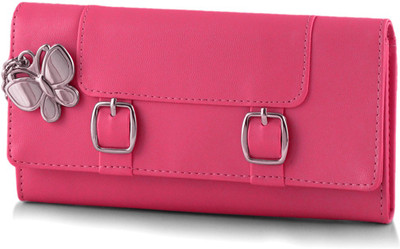 

Butterflies Casual Pink Clutch