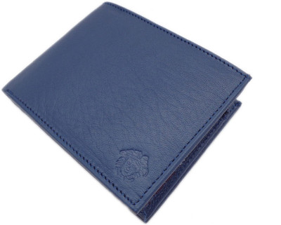 

VERCASE Men Blue Genuine Leather Wallet(6 Card Slots)