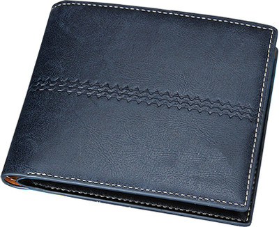 

Bizarre Kraftz Men Blue Artificial Leather Wallet(11 Card Slots)