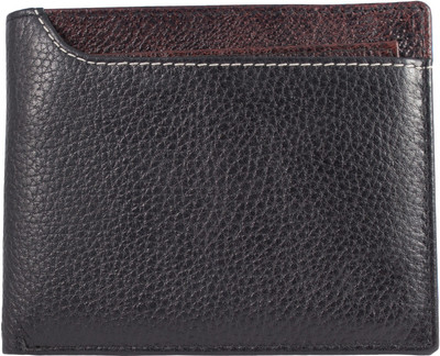

Zeebros Men Black Genuine Leather Wallet(6 Card Slots)