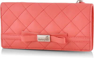 

Butterflies Casual Pink Clutch