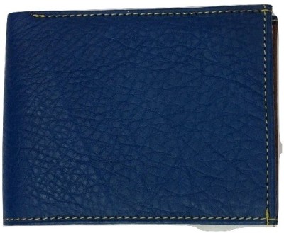 

Leon Men Blue Genuine Leather Wallet(7 Card Slots)