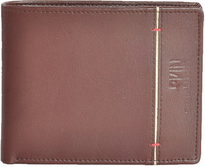

Second Skin Men Brown Genuine Leather Wallet(10 Card Slots)