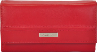 

VALENORE Women Casual Red Genuine Leather Wallet(12 Card Slots)