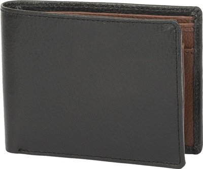 Chisel Men Black Genuine Leather Wallet(3 Card Slots)