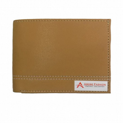 

Arose Fashion Men Beige Artificial Leather Wallet(5 Card Slots)