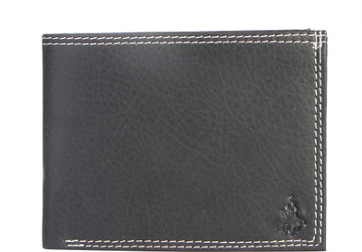 

Royal County Of Berkshire Polo Club Men Black Artificial Leather Wallet(1 Card Slot), Black-02