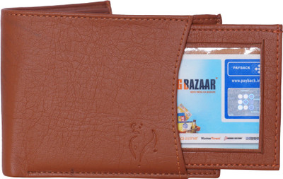 

White Bear Men Tan Artificial Leather Wallet(3 Card Slots)
