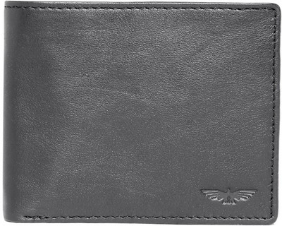 Park Avenue Men Black Genuine Leather Wallet(3 Card Slots)