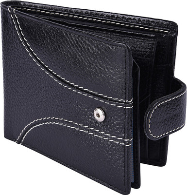 

Death by Color Men Black Genuine Leather Wallet(9 Card Slots)