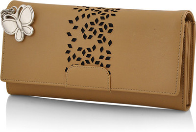 

Butterflies Casual Beige Clutch