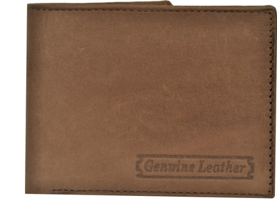 

P&Y Fashion Men Brown Genuine Leather Wallet(6 Card Slots)