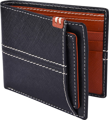 

Death by Color Men Black Genuine Leather Wallet(6 Card Slots)