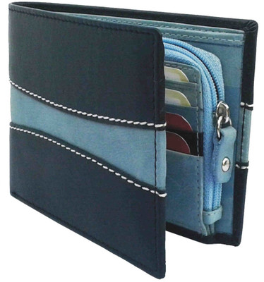 

NUKAICHAU Men Black Genuine Leather Wallet(3 Card Slots), Blk 3