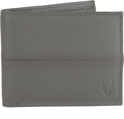 

WildHorn Men Grey Genuine Leather Wallet(4 Card Slots)