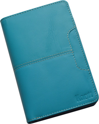 

Knott Women Casual Blue Genuine Leather Wallet(8 Card Slots)