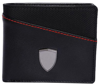 

SA Enterprises Men Black Artificial Leather Wallet(6 Card Slots)