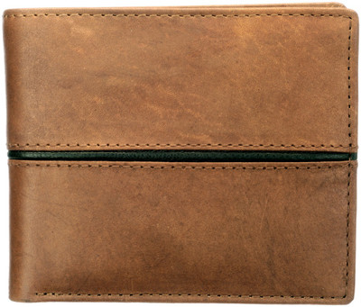 

Teakwood Men Brown Genuine Leather Wallet(2 Card Slots)