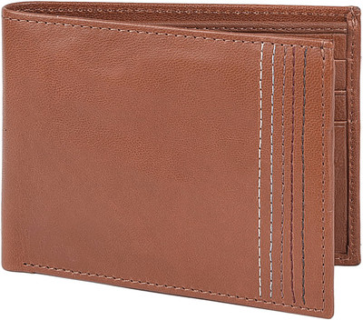 

Taksh Men Brown Genuine Leather Wallet(8 Card Slots)