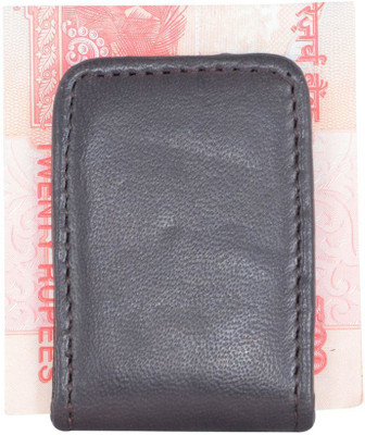 

HolBoro Men Brown Genuine Leather Money Clip, Brown-1