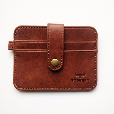 

BigBeam Men Brown Artificial Leather, Denim, Canvas Card Holder(5 Card Slots)