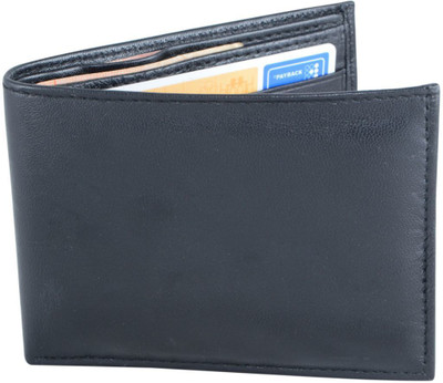 

Holboro Men Black Genuine Leather Wallet(8 Card Slots)