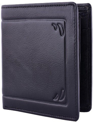 

Yark Men Black Genuine Leather Wallet(6 Card Slots)