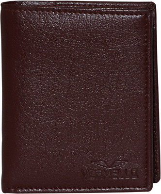 

Vermello Men Brown Artificial Leather Wallet(8 Card Slots)