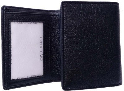 

R-one Men Black Genuine Leather Wallet(6 Card Slots)