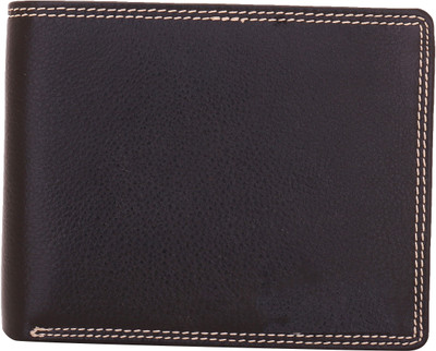 

Lady bar Men Black Genuine Leather Wallet(7 Card Slots)